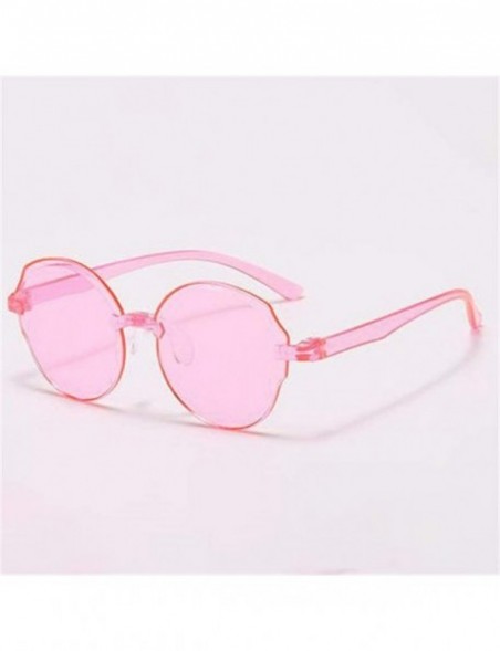 Oval Polarized Sunglasse Frameless Lightweight Sunglasses - G - CX190R3QOER $7.40