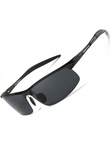Sport Driving Polarized Sunglasses For Men & Women UV Protection Ultra Lightweight Al Mg - Rp-06 - C818S6K98H2 $42.20