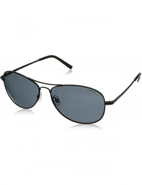 Aviator Pld1004/S Aviator Sunglasses - Matte Black - CE11QCMM85H $46.20