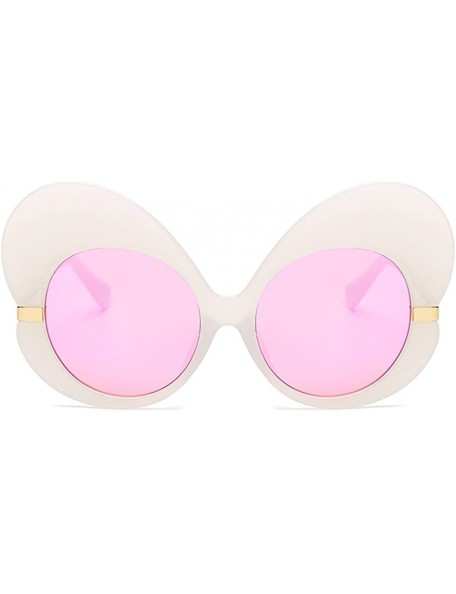 Butterfly Fashion Cat Eye Sunglasses Women Oversize Butterfly Frame Sun Glasses - C7 - CQ18G958KDW $12.05