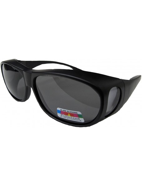 Square Fit over glass sunglass -684 protect your eye polarized uv400 - Black - CM18EOH63CT $9.96