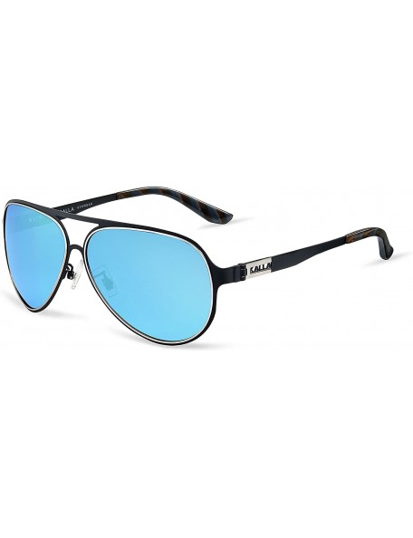 Aviator KL6117C1 Men Ultra Lightweight Aviator Sunglasses Polarized UV400 Protection Fashion Eyewear - CX196Y4ZIAS $11.31
