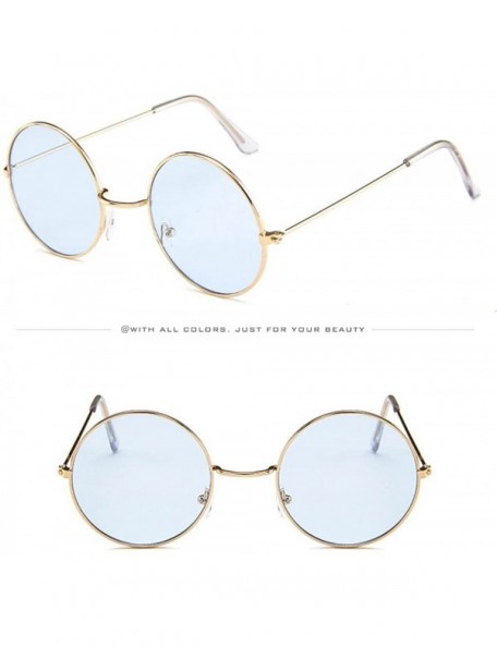 Sport Women Men Vintage Retro Unisex Fashion Circle Frame Sunglasses Eyewear - 4192e - C618RS6DOYZ $9.87