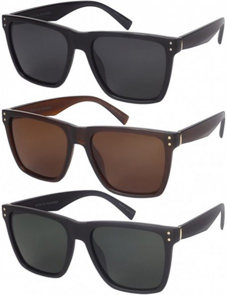Square 80s Horned Rim Sunglasses for Men Women Square Sunglass Polarized Lens 541076 - CO182ETZ7CE $8.44