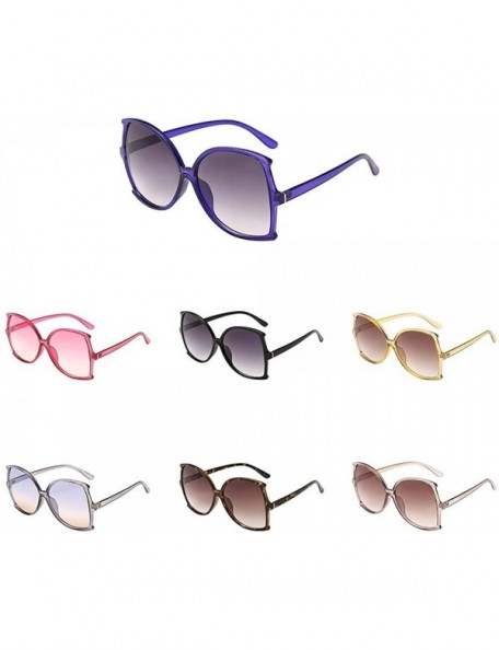 Sport Outdoor Women Man Vintage Big Frame Irregular Shape Sunglasses Eyewear Retro Unisex - Multicolor-d - CM18T74A36C $7.37