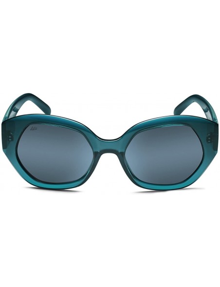 Cat Eye Polarized 80's Retro Cateye Sunglasses for Men Women - Green - CN18EL6TA68 $16.53