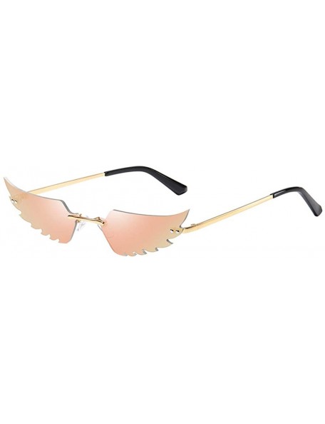 Wrap Fashion Sunglasses Vintage Frameless - B-d - CY190C5SHE2 $15.43