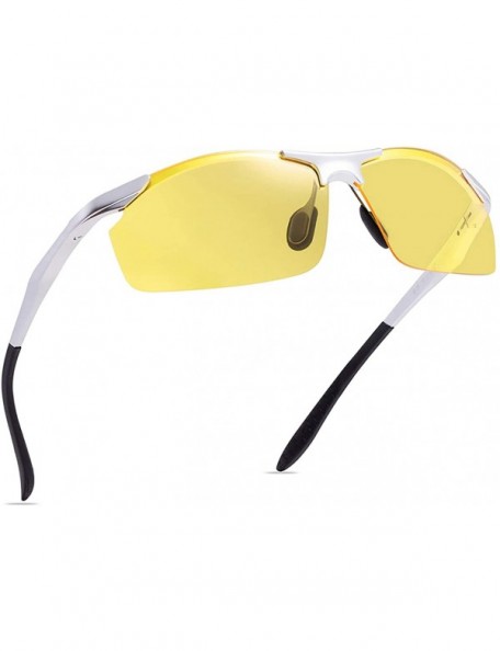Goggle Night Driving Polarized Glasses for Men Women Anti Glare Rainy Safe HD Night Vision Hot Fashion Sunglasses - CP18NG9KE...