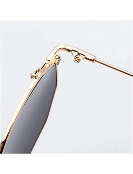 Sport 2019 Women Metal Sunglasses Brand Designer Eyeglasses Men Vintage Shopping Street Beat UV400 - Goldgray - CL18W77NOIZ $...