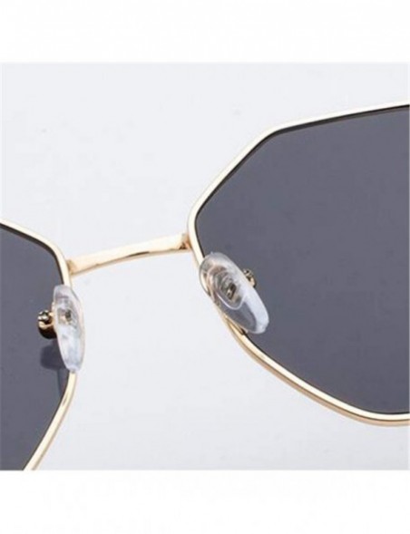 Sport 2019 Women Metal Sunglasses Brand Designer Eyeglasses Men Vintage Shopping Street Beat UV400 - Goldgray - CL18W77NOIZ $...