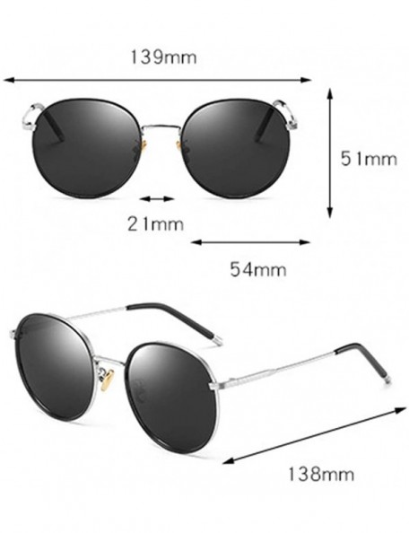 Oversized Aviator Polarized Sunglasses for Women uv Protection Take it Easy to Enjoy the Treatment in the Sun - Gold/Black - ...