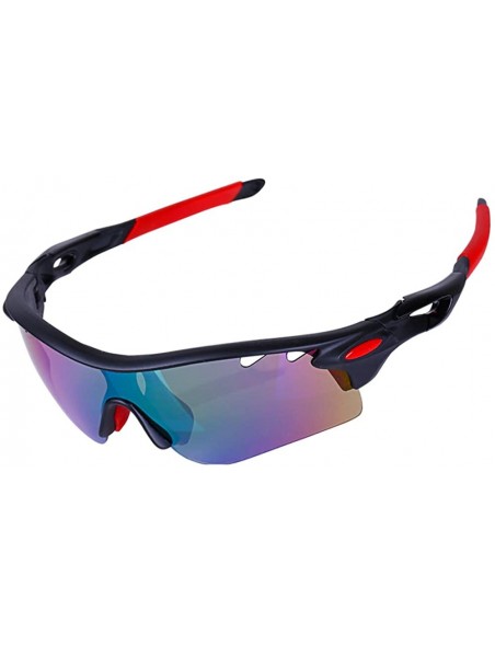 Rectangular Sunglasses Sand proof Motorcycle Outdoor Sports - Colorful - CP18N9MHA0T $10.55