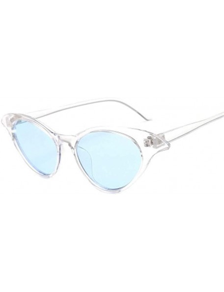 Rimless Sunglasses Women Sun Glasses Female Cute Sexy Retro Cat Eye Rimless One-piece - C4 - CB198U3E83L $12.25