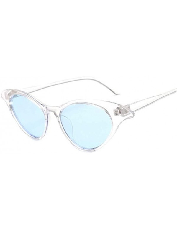 Rimless Sunglasses Women Sun Glasses Female Cute Sexy Retro Cat Eye Rimless One-piece - C4 - CB198U3E83L $19.71