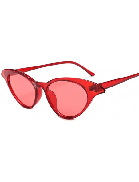 Rimless Sunglasses Women Sun Glasses Female Cute Sexy Retro Cat Eye Rimless One-piece - C4 - CB198U3E83L $19.71