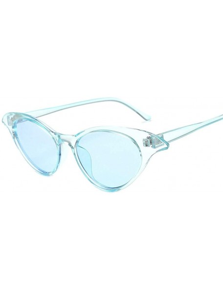 Rimless Sunglasses Women Sun Glasses Female Cute Sexy Retro Cat Eye Rimless One-piece - C4 - CB198U3E83L $19.71
