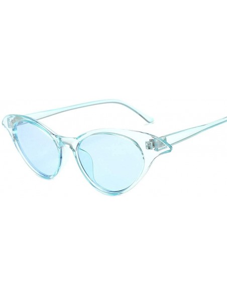 Rimless Sunglasses Women Sun Glasses Female Cute Sexy Retro Cat Eye Rimless One-piece - C4 - CB198U3E83L $19.71
