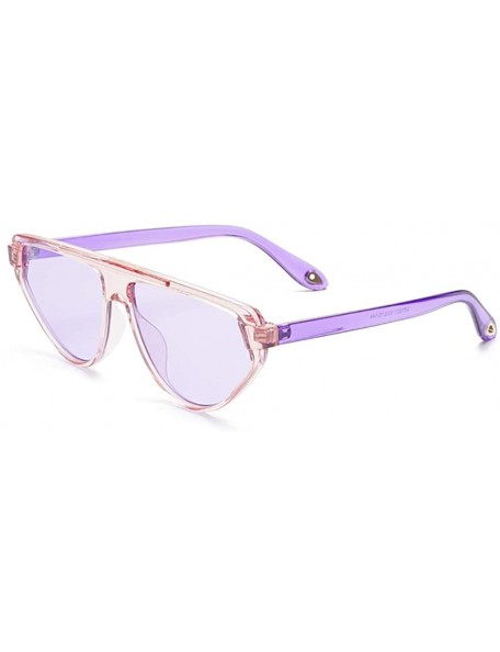 Cat Eye Sunglasse For Women Retro Vintage Tinted Lens Cat Eye Sunglasses UV400-- Pink&purple - CX18QMRQX8N $26.90