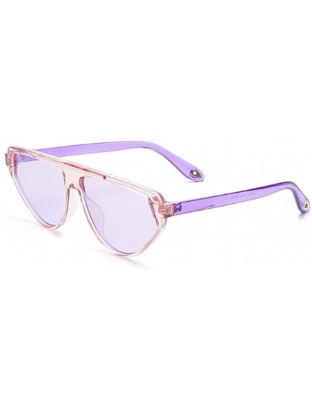 Cat Eye Sunglasse For Women Retro Vintage Tinted Lens Cat Eye Sunglasses UV400-- Pink&purple - CX18QMRQX8N $10.62