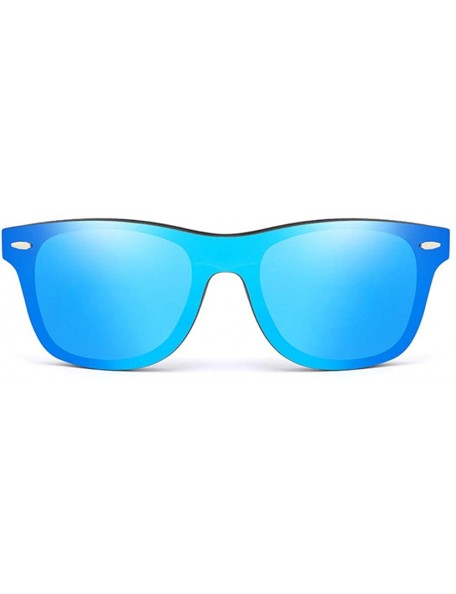 Oversized Wooden sunglasses men's ladies square bamboo mirror sunglasses oversized retro - Kp8849-c1 - CG190LLN57O $18.21