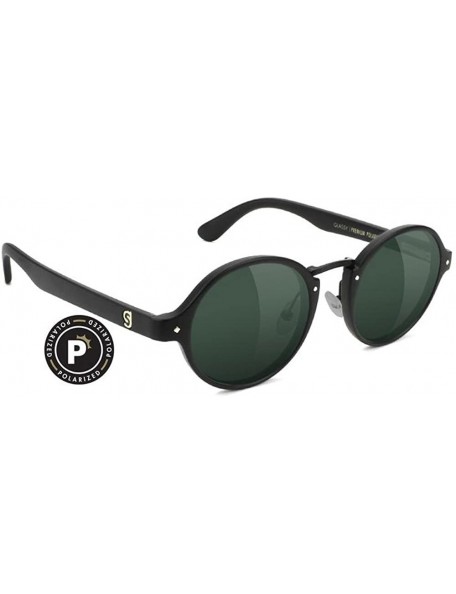Round Prod Premium Polarized Sunglasses with 100% UV Protection and glare reduction - Matte Black - CL18CHK2ZQU $37.91