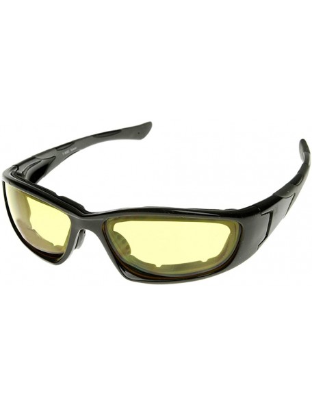 Goggle TR-90 Protective Padded Multisport Goggles (Black Yellow) - C811KBZXVKR $19.47