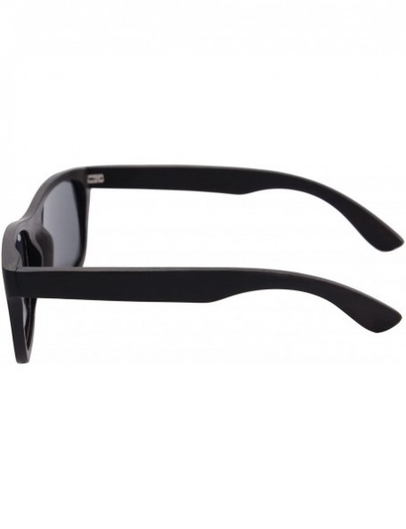 Wayfarer Genuine Handmade Wood Sunglasses Anti-glare Polarized Bamboo Layer UV400 Glasses-Z6016 - Ebony - CT129RO36UR $32.56