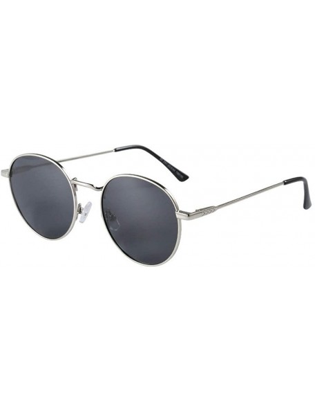 Round Retro Classic Men's Round Customized Myopia Polarized Sunglasses UV Protection Polarized Women's Sunglasses - CR193WAM8...