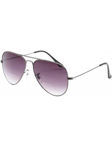 Goggle Bifocal Sunreaders For Mens Ladies 70s/80S Retro Designer And Aviator Style Sunglasses Shades UV400 Lens - Grey - CS18...
