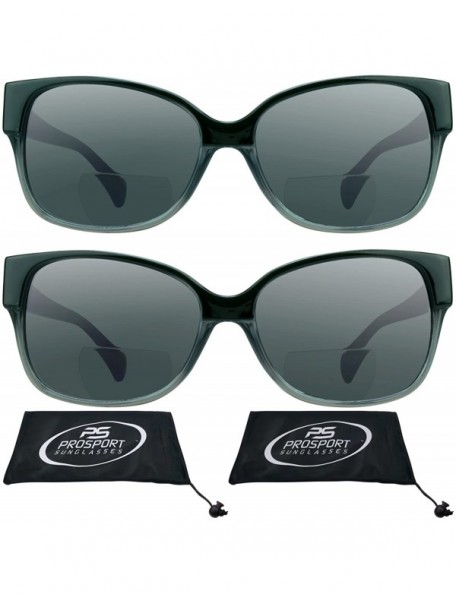 Wayfarer Wayfarer Retro Bifocal Sunglasses for Men and for Women. - Black 2 Pair Combo - CH1857T4K2X $18.40