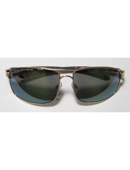 Rectangular Hd 0633s Mens/Womens Designer Full-rim Mirrored Lenses Sunglasses/Shades - Gold / Havana - C312O28P1YM $38.39