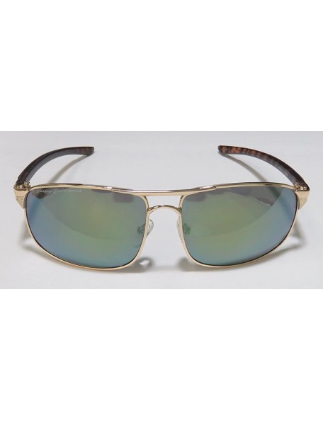 Rectangular Hd 0633s Mens/Womens Designer Full-rim Mirrored Lenses Sunglasses/Shades - Gold / Havana - C312O28P1YM $38.39