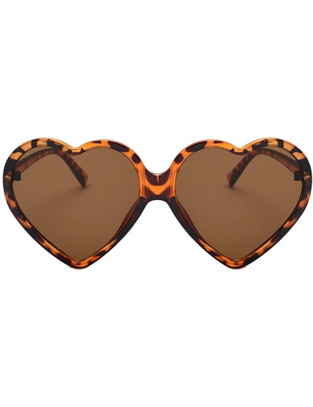 Square Glasses- Women Fashion Unisex Heart-shaped Shades Sunglasses Integrated UV - 1426bw - C918RT8HT4Y $8.39