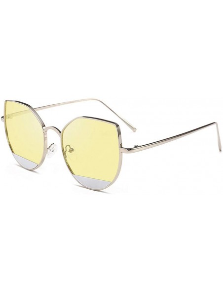 Sport Women Unisex Fashion Round Frame Sunglasses Summer Beach Shades Casual Sunglasses - F - C718SW5M23Q $9.94