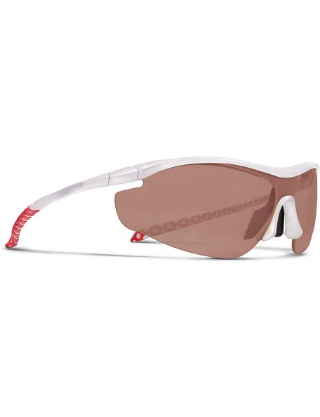 Sport Zeta Silver Golf Sunglasses with ZEISS P5020 Red Tri-flection Lenses - CK18KMO4AD7 $20.73