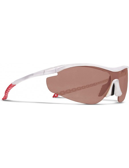 Sport Zeta Silver Golf Sunglasses with ZEISS P5020 Red Tri-flection Lenses - CK18KMO4AD7 $20.73