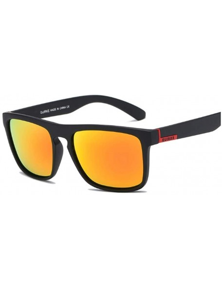 Goggle Polarizing Sunglasses Suitable Black red - Black-red Framed Red Lenses - C318YGQMOLN $28.35