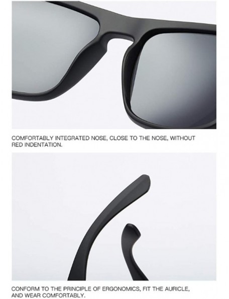 Goggle Polarizing Sunglasses Suitable Black red - Black-red Framed Red Lenses - C318YGQMOLN $28.35