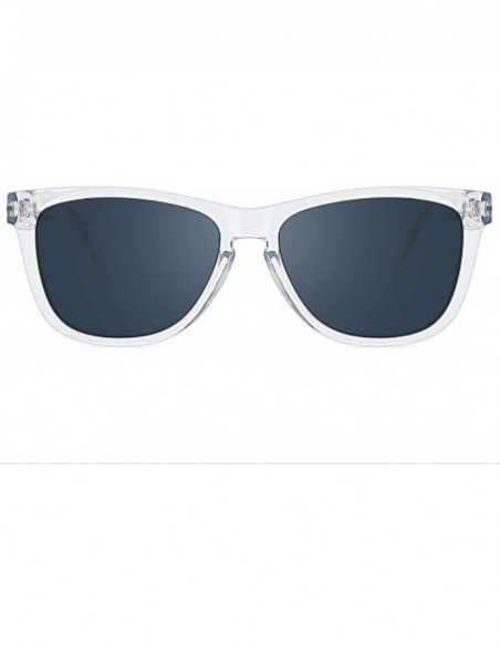 Oversized Vintage Polarized UV400 Protection Sunglasses for Men Women Retro Frosted Frame - C-transparent - CK18UG6XSLK $13.50