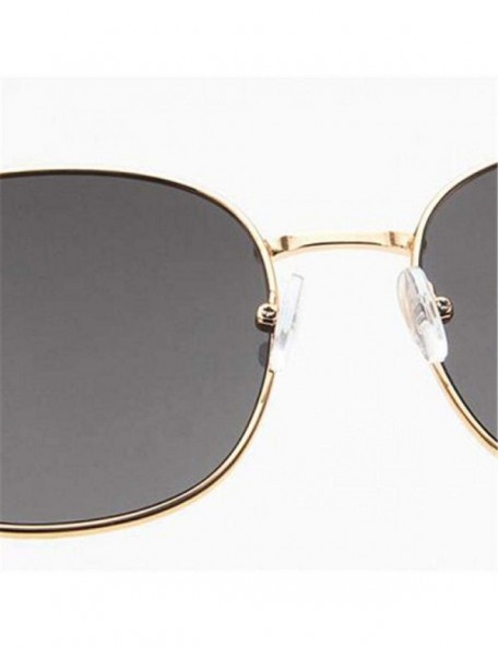 Aviator 2019 Vintage Large Frame Women Sunglasses Lady Luxury Retro Metal BlackBlue - Goldpink - CO18Y3N862I $9.12