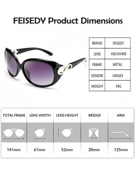 Oversized Retro Polarized Sunglasses Fashion design Elegant Eyewear for Women B2591 - 01 Black Frame Grey Lenses - CJ196Z389S...