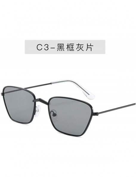 Round Retro Cute Sexy Cat Eye Sunglasses Women Fashion Luxury Mirror Tinted Color Lens Sun Glasses Vintage UV400 - 3 - CX198Z...