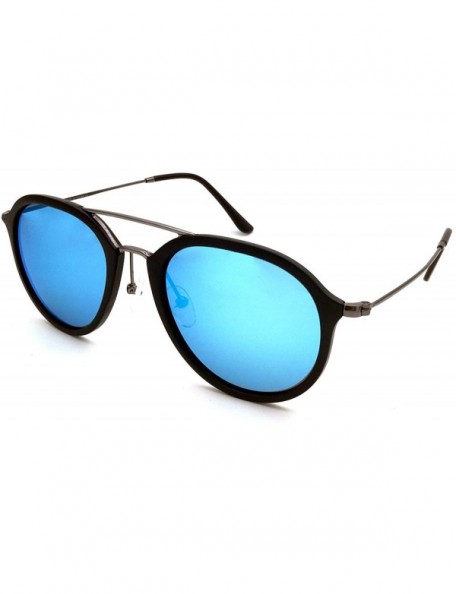 Aviator Aviator Sunglasses Mens Womens Polarized Mirror BV8021 - Ice Blue - C818GHWCGXR $14.44