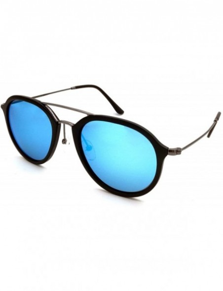 Aviator Aviator Sunglasses Mens Womens Polarized Mirror BV8021 - Ice Blue - C818GHWCGXR $14.44