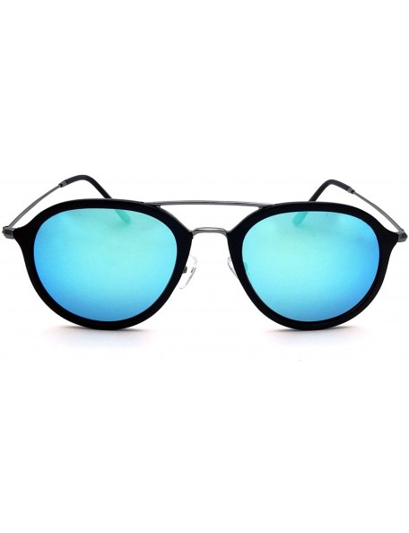 Aviator Aviator Sunglasses Mens Womens Polarized Mirror BV8021 - Ice Blue - C818GHWCGXR $14.44