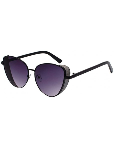 Rimless Fashion Oversized Round Shield Sunglasses for Women Flat Mirrored Lens Shades UV400 Eyewear - Purple - C118UD9RDMX $9.62