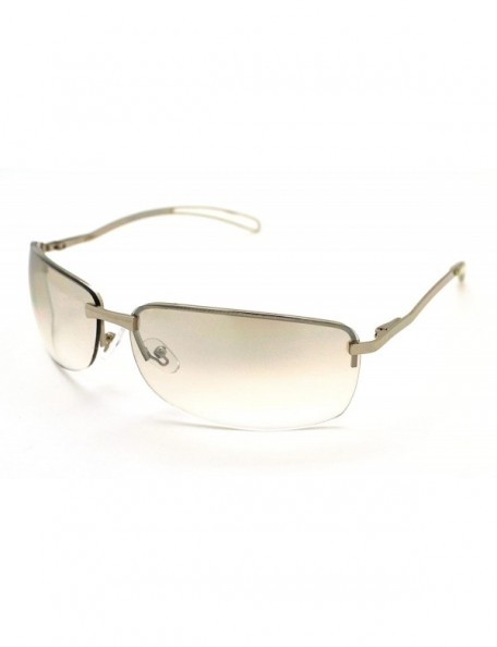 Rectangular Trendy Classic Womens Fashion Sunglasses w/FREE Microfiber Pouch - Silver - C312KWVNFX7 $15.27
