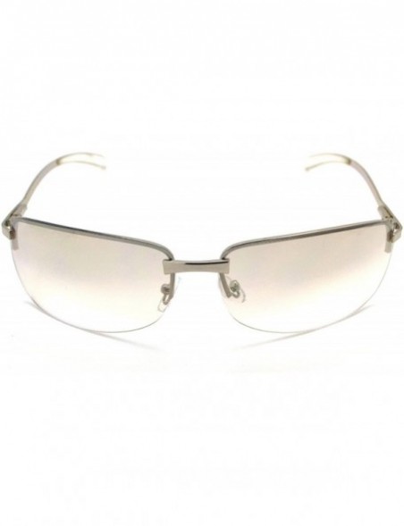 Rectangular Trendy Classic Womens Fashion Sunglasses w/FREE Microfiber Pouch - Silver - C312KWVNFX7 $15.27