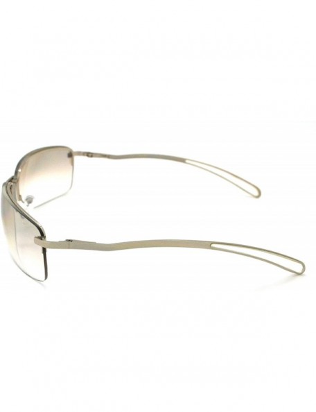 Rectangular Trendy Classic Womens Fashion Sunglasses w/FREE Microfiber Pouch - Silver - C312KWVNFX7 $15.27