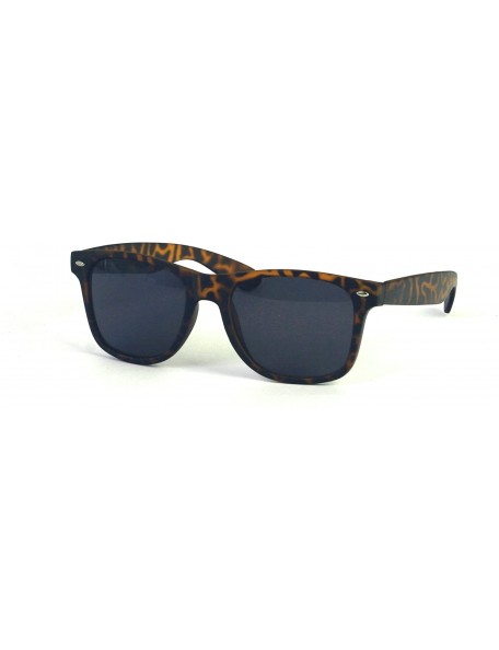 Wayfarer Wayfarer Rubber Coated Soft Feel Spring Hinge Sunglasses P714 - Matt Tortoise - CG11BRZ6ZS5 $9.39